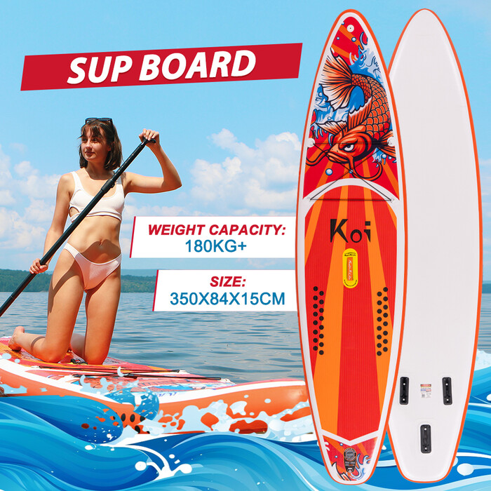 インフレーションサーフボード11'6"-SUP Koiオレンジ